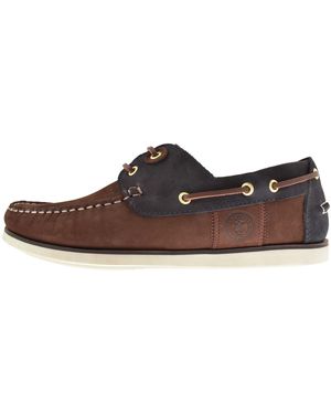 Barbour Wake Boat Shoes - Brown