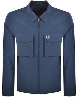 Fred Perry Ripstop Pocket Overshirt Mod - Blue