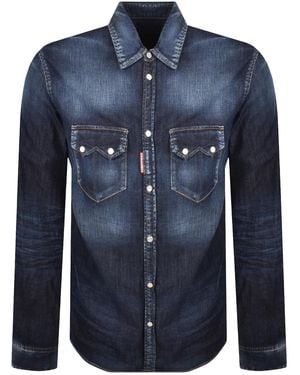 DSquared² Relax Dan Denim Shirt - Blue