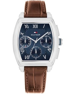 Tommy Hilfiger Oxford 1710760 Leather Watch - Blue