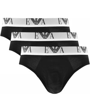 Armani Emporio 3 Pack Briefs - Black