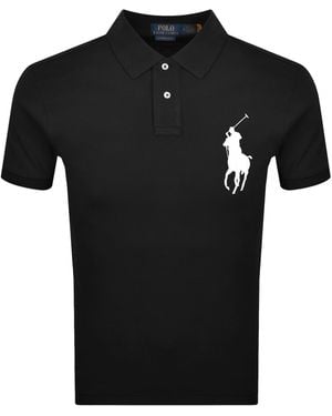 Ralph Lauren Logo Polo T Shirt - Black