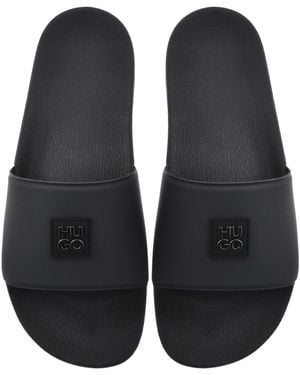 HUGO Timein Sliders Dark - Black