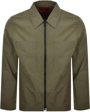 HUGO Evalom Overshirt Jacket - Green