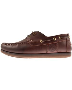 Barbour Wake Boat Shoes - Brown