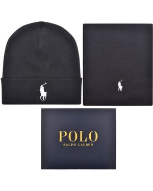 Ralph Lauren Beanie And Scarf Set - Blue