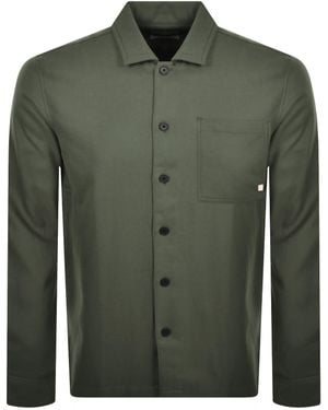 Farah Carrigan Overshirt - Green