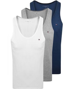 Tommy Hilfiger 3 Pack Vests - Blue