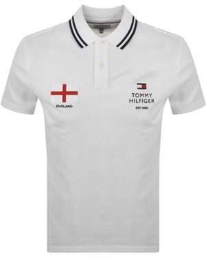 Tommy Hilfiger England Polo T Shirt - Grey