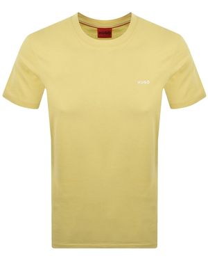 HUGO Dero222 T Shirt - Yellow