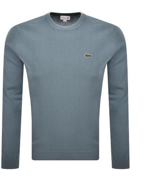 Lacoste Crew Neck Knit Sweater - Blue