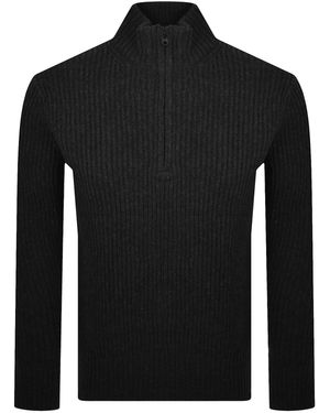 G-Star G-Star Half Zip Knit Jumper - Black