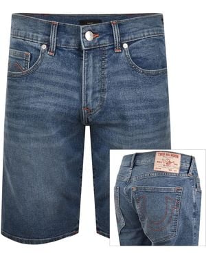 TRUE RELIGION Ricky No Flap Shorts - Blue