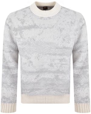 BOSS Boss Kastet Wool Knit Sweater - Gray