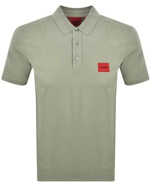 HUGO Dereso 222 Polo T Shirt Light - Green