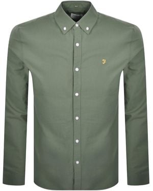 Farah Farah Brewer Long Sleeve Shirt - Green