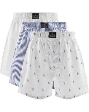 Ralph Lauren Underwear 3 Pack Boxer Shorts - Blue