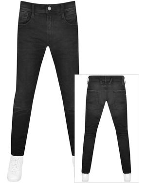 Replay Anbass Hyperflex Slim Fit Jeans - Black