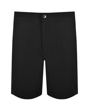 Calvin Klein Straight Fit Seersucker Shorts - Black
