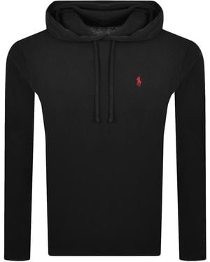 Ralph Lauren Long Sleeved Hooded T Shirt - Black