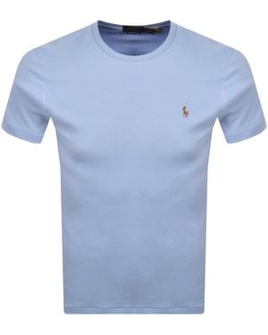 Ralph Lauren Slim Fit T Shirt Pebble - Blue