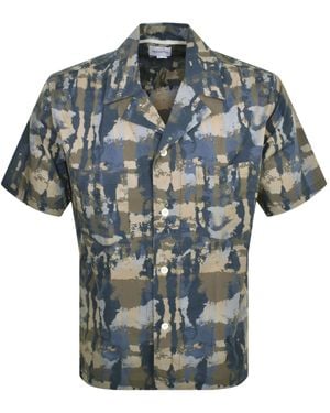Norse Projects Mads Relaxed Print Shirt - Blue