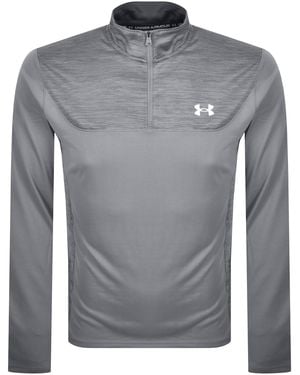 Under Armour Tech Utility Quarter Zip T Shirt - Grey