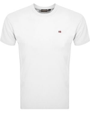 Napapijri Salis Logo T Shirt - White
