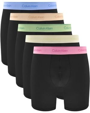 Calvin Klein Underwear 5 Pack Boxer Briefs - Black