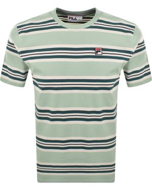 Fila Fila Cesare Stripe T Shirt - Green