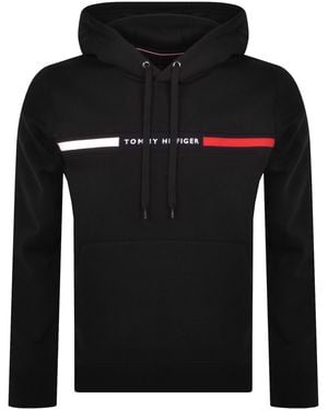 Tommy Hilfiger Chest Insert Hoodie - Black