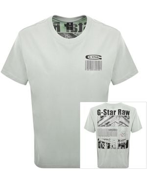 G-Star G-Star Loose Fit Barcode T Shirt - Grey