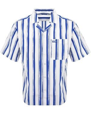 HUGO Short Sleeve Eligino Shirt - Blue