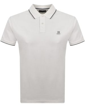 Hackett Heritage Tipped Polo T Shirt - Gray