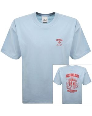 adidas Originals Boots Gfx T Shirt - Blue