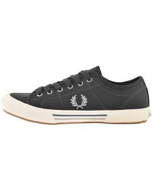 Fred Perry B708 Canvas Trainers - Black