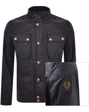 Belstaff Racemaster Waxed Jacket - Blue