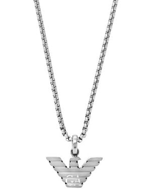 Armani Emporio Pendant Necklace - Metallic