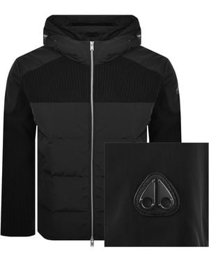 Moose Knuckles Glenvale Knit Hybrid Jacket - Black