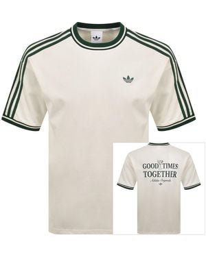 adidas Originals Logo T Shirt - Metallic