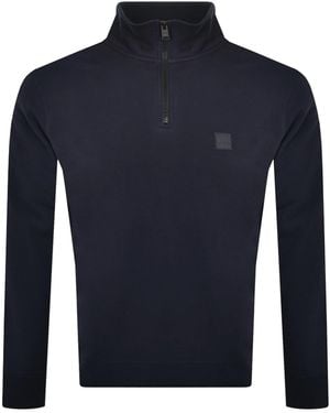 BOSS Boss Zetrust Quarter Zip Sweatshirt - Blue