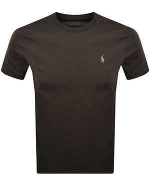 Ralph Lauren Logo T Shirt Nutmeg - Black