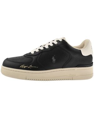 Ralph Lauren Masters Trainers - Black