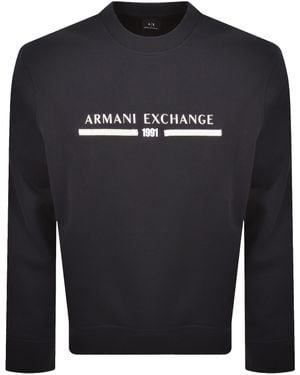 ARMANI EXCHANGE Logo Sweatshirt - Blue