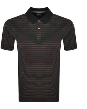 Paul Smith Short Sleeved Polo T Shirt - Black