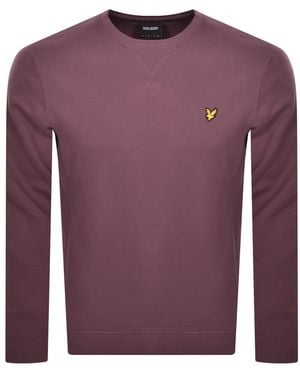 Lyle & Scott Crew Neck Sweatshirt - Purple