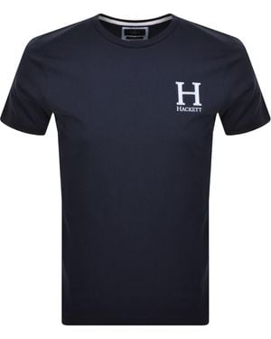 Hackett Heritage H Classic Fit T Shirt - Blue
