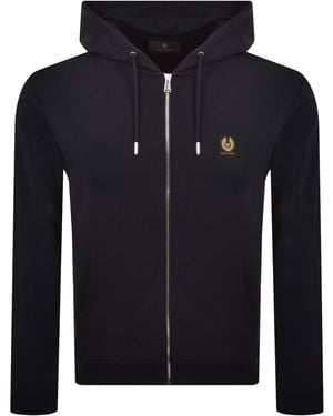 Belstaff Logo Full Zip Hoodie - Black