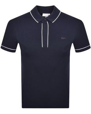 Lacoste Short Sleeved Polo T Shirt - Blue