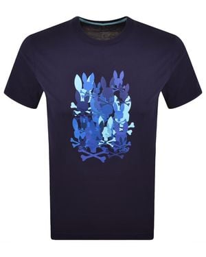 Psycho Bunny Tanner Graphic T Shirt - Blue